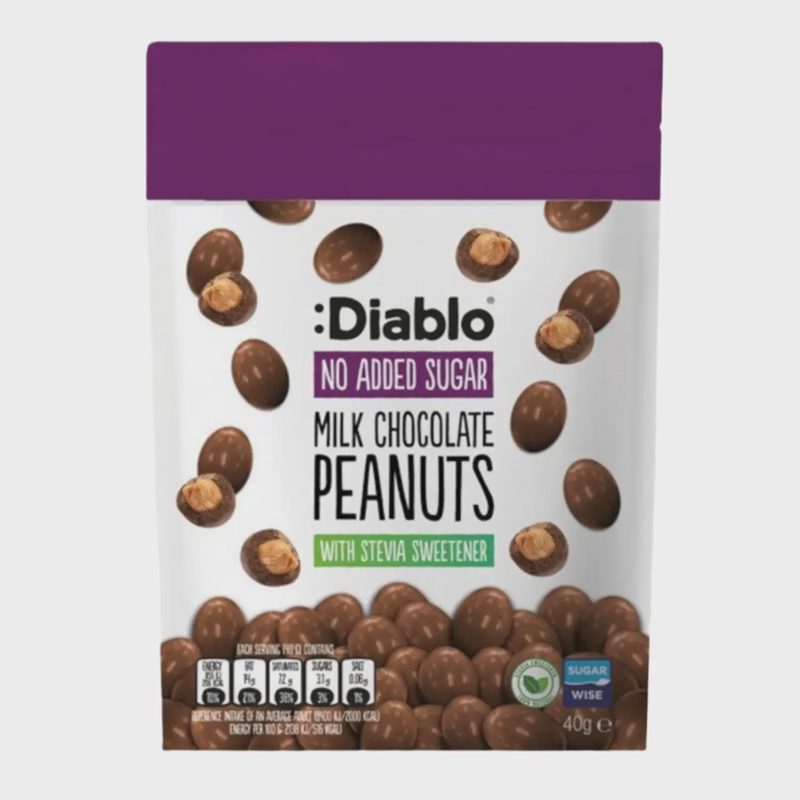 Šokoladu padengti žemės riešutai DIABLO, 40 g
