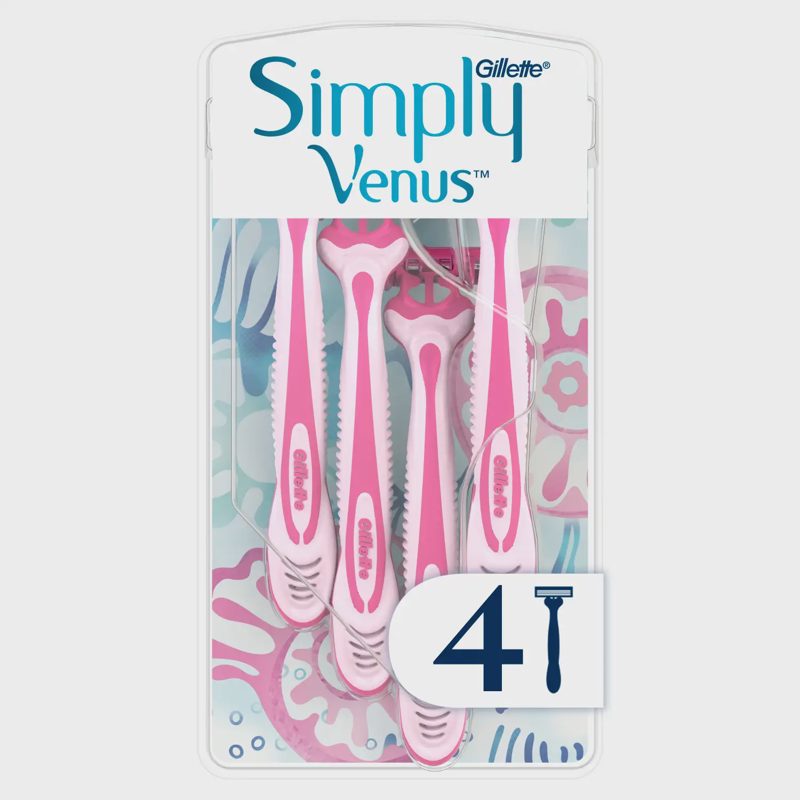 Vienkartiniai skustuvai VENUS SIMPLY3, 4vnt.