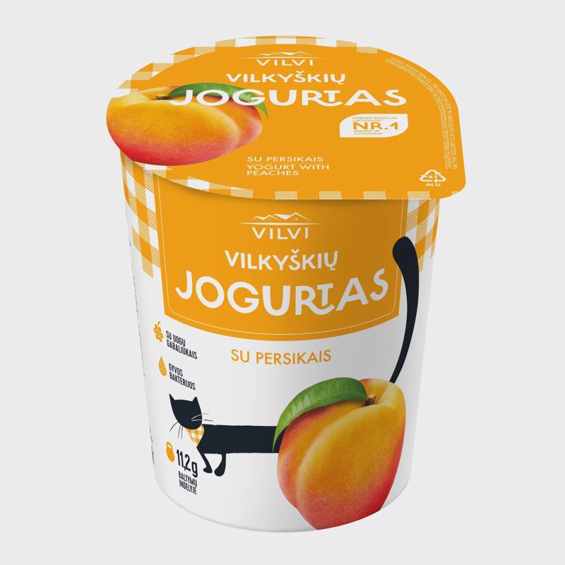Jogurtas VILVI su pers. 3,6 % rieb. 350 g