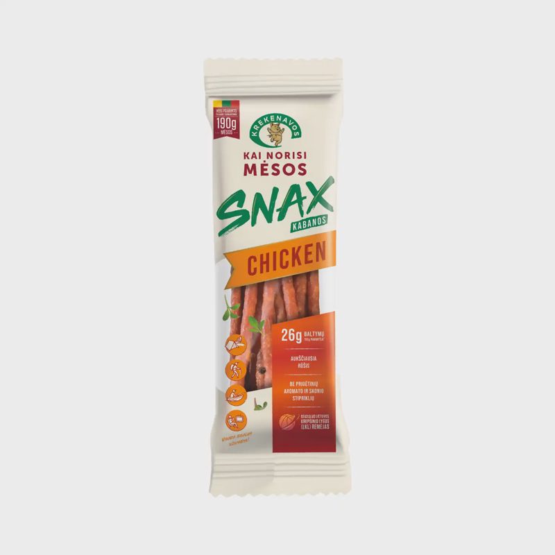 K. r. višt. KABANOS SNAX dešrelės, a.r., 100g