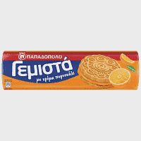 Παπαδοπούλου Μπισκότα Γεμιστά Πορτοκάλι 200gr