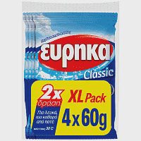 Εύρηκα Υπερλευκαντικό Ρούχων Σκόνη ΧΧL 4x60gr