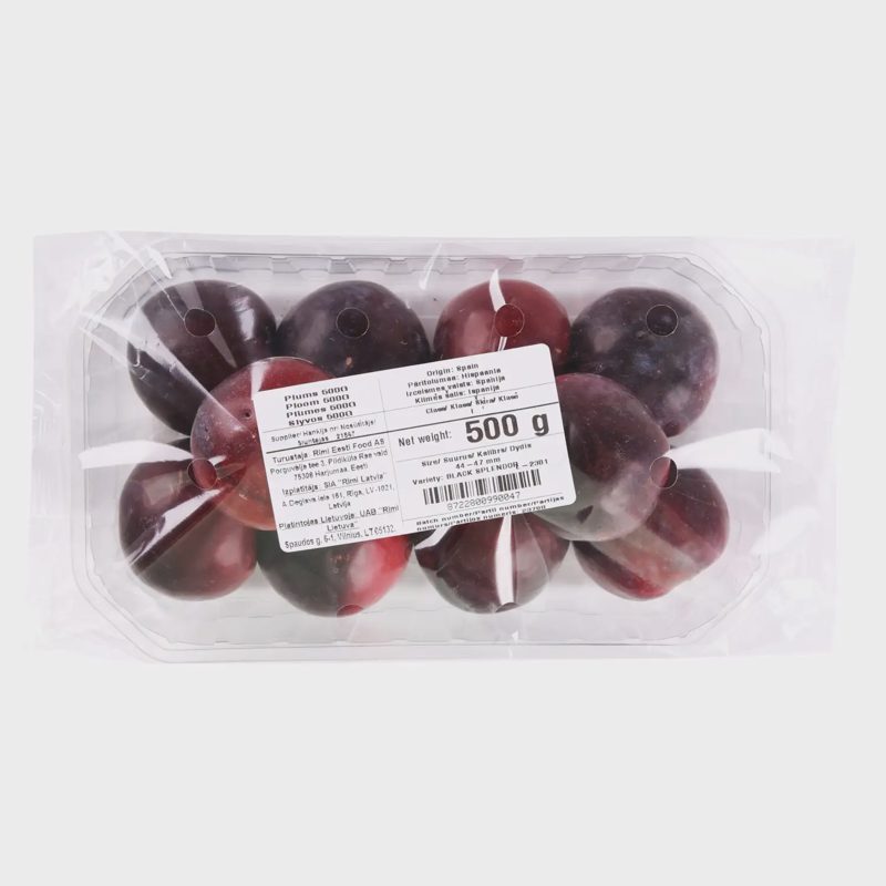Raudonos fasuotos slyvos, 500g