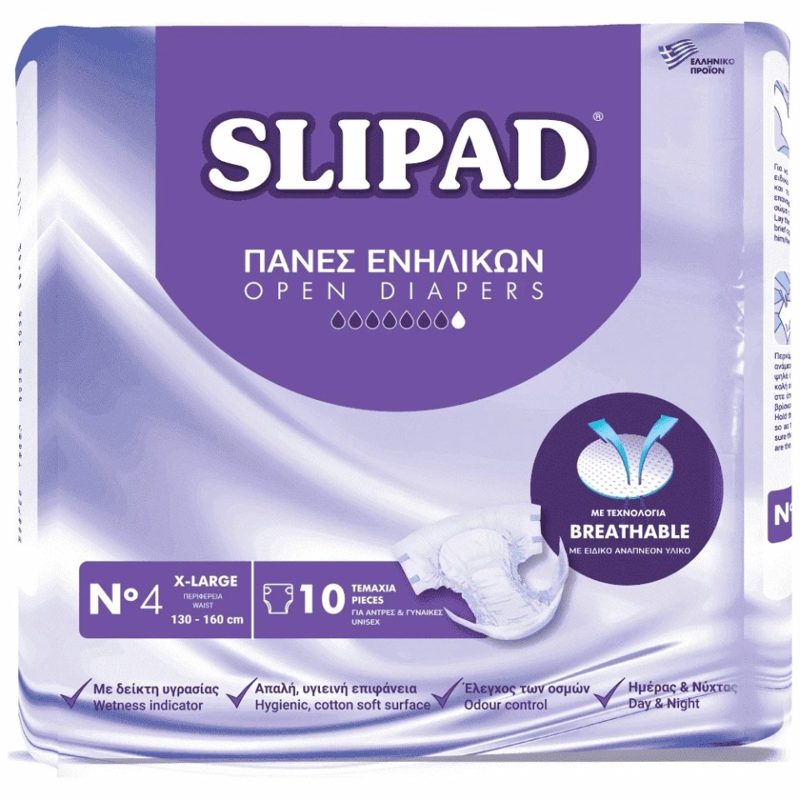 Slipad Πάνες Ενηλίκων Νο 4 X-Large 10τεμ