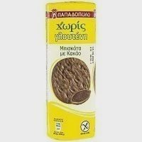 Παπαδοπούλου Μπισκότα Κακάο Χωρίς Γλουτένη 200gr