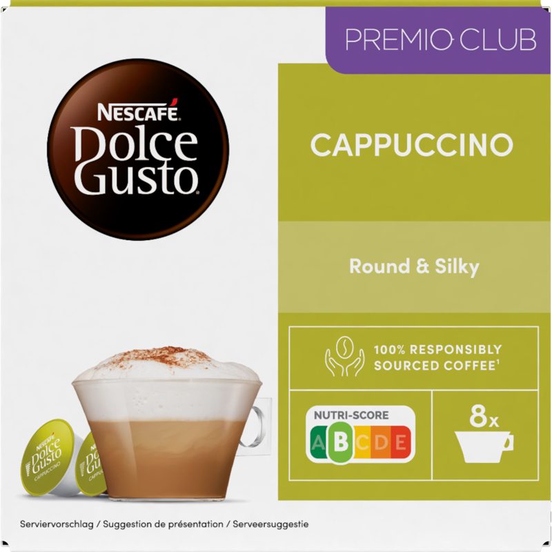 NESCAFÉ Dolce Gusto, Cappuccino, 16 capsules, 186.4 gr