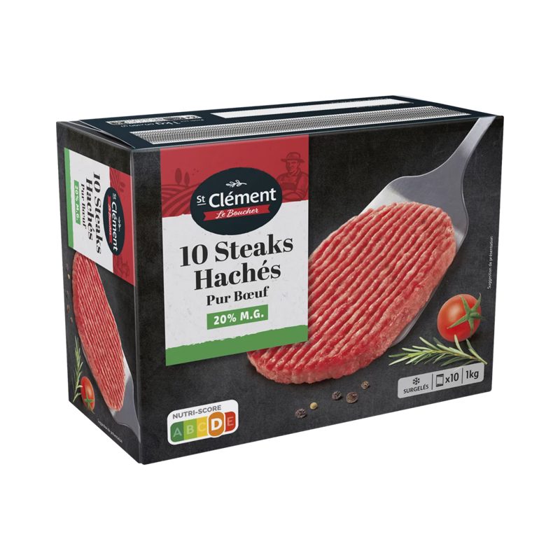 10 steaks hachés pur bœuf