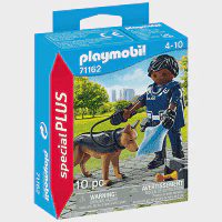 Playmobil Special Plus Αστυνομικός Με Σκύλο-Ανιχνευτής