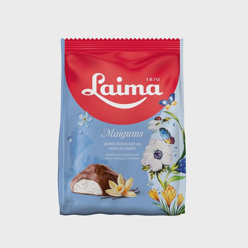 Zefyrai LAIMA MAIGUMS, glaistyti šok., 175 g