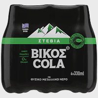 Βίκος Cola Stevia 330ml 6τεμ