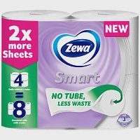 Zewa Smart Χαρτί Υγείας 3φύλλα 4άρι 0,624gr