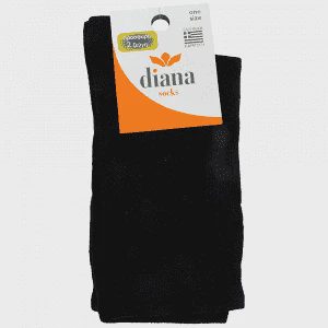 DIANA Καλτσάκι Μονόχρωμο 2 Ζεύγη Μαύρο