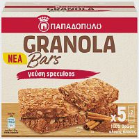 Παπαδόπούλου Granola Bars Speculoos 42gr 5τεμ