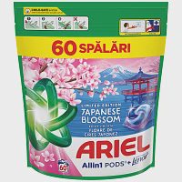 Ariel All In 1 Απορρυπαντικό Πλυντηρίου Ρούχων Κάψουλες Άνθη Ιαπωνίας 60μεζ