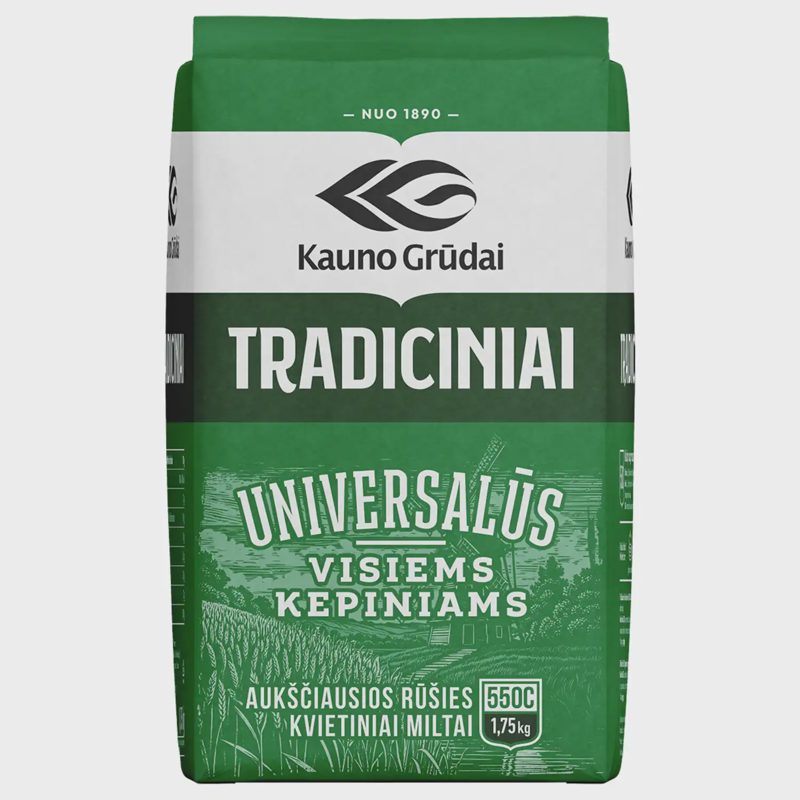 Kviet. TRADICIN. miltai KAUNO GRŪDAI, 1,75kg