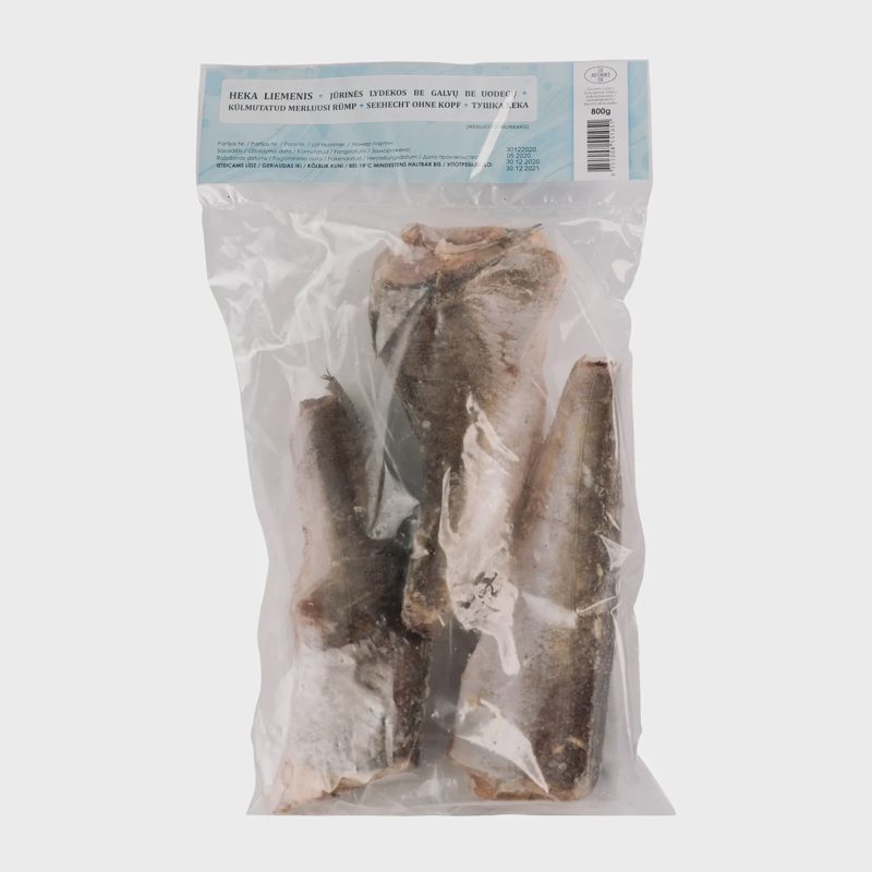 Šaldytos jūrinės lydekos be galvų, 800g