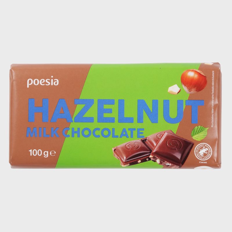 Pieninis šok.skal. lazdynu r.Poesia100g