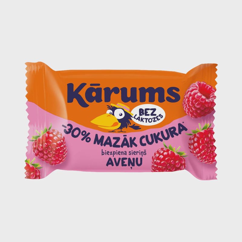 Sūrelis su avietėmis KARUMS, be laktoz., 40 g