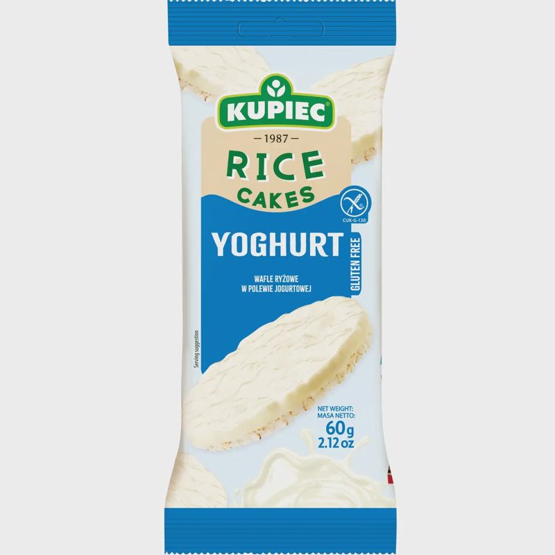 Ryžių trapučiai su jog. glazūra KUPIEC, 60 g