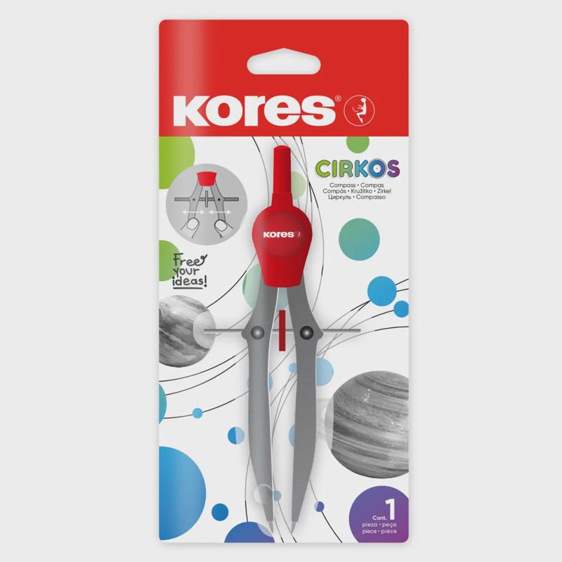 Skriestuvas KORES CIRKOS, plastikinis, 1 vnt.