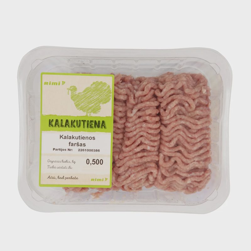 Kalakutienos faršas RIMI, 500 g