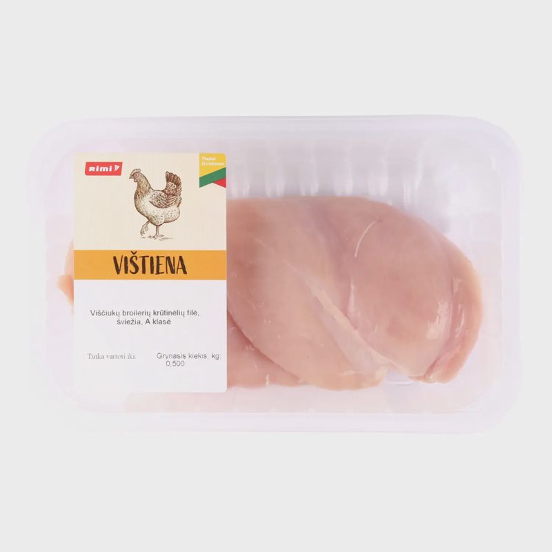 Viščiukų krūtinėlių filė RIMI, 500 g