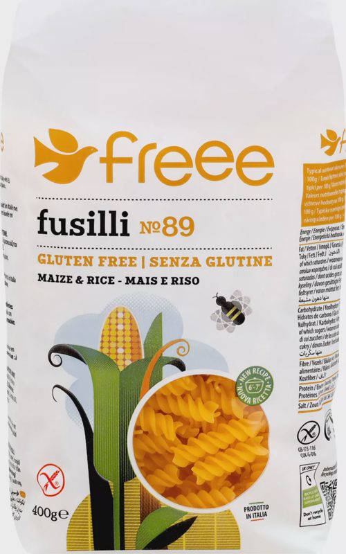 Fusilli z kukuřičné a rýžové mouky