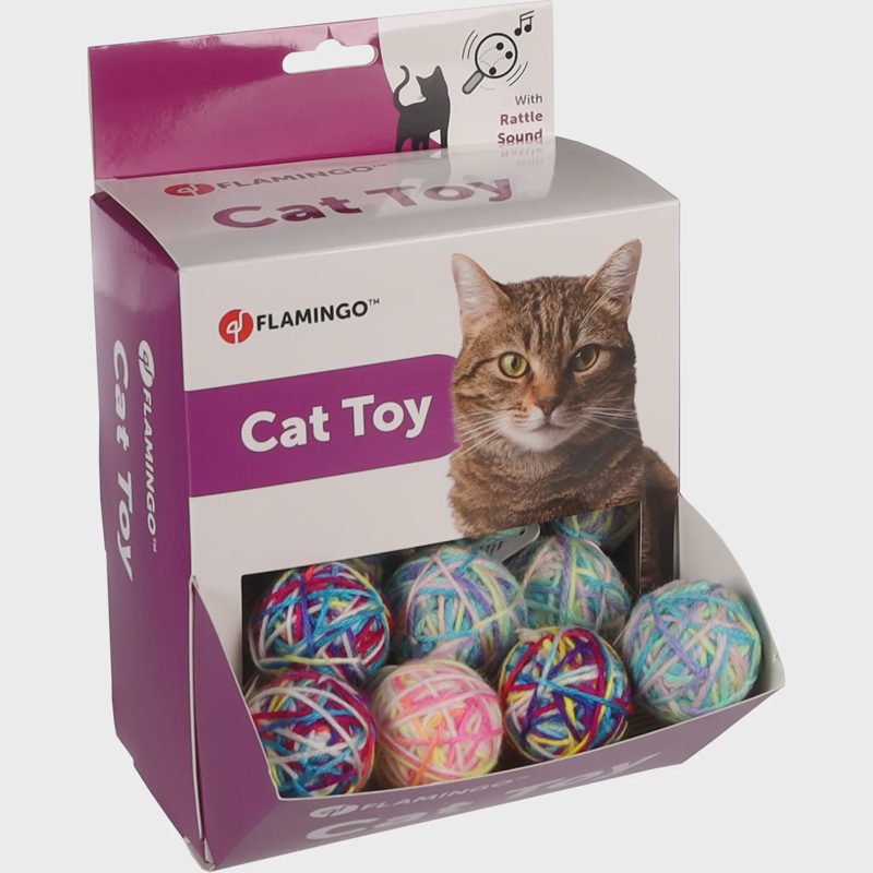 Žaislas kat. FLAMINGO siūlų kamuol., 1 vnt.