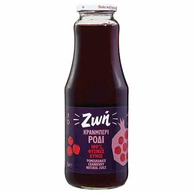 Ζωή Χυμός Ρόδι-Cranberry 330ml