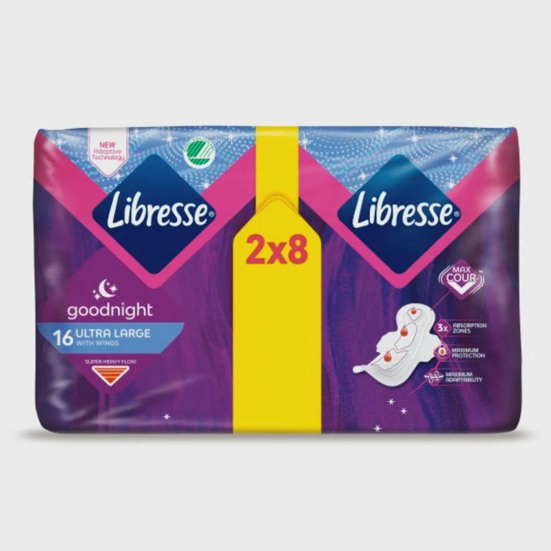 Hig. įklotai LIBRESSE ULTRA NIGHT, 16vnt