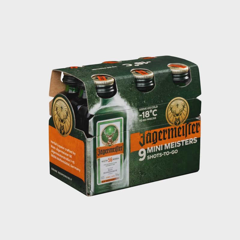 Likeris JAGERMEISTER, 35 %, 0,02 l x 9 vnt