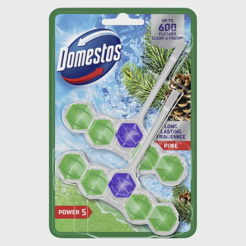 Tualeto blokelis DOMESTOS P5 PINE, 2 x 50 g