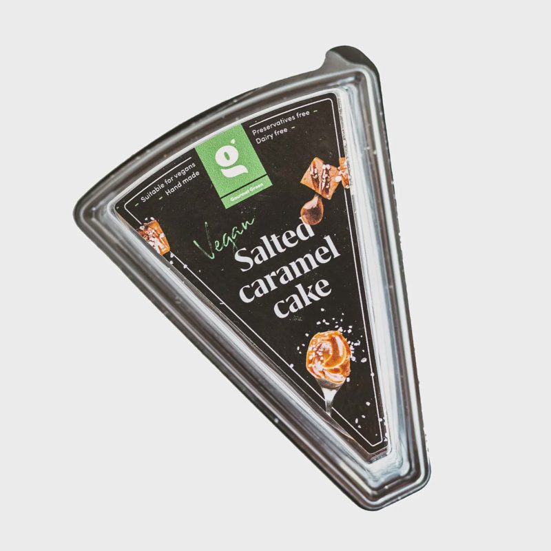 Veganiškas sūdytos karamelės pyragas, 190 g