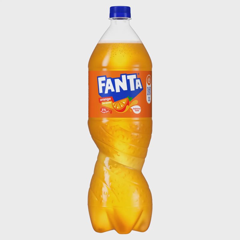 Gaz.apels.sk.gaiv. gėrimas, FANTA ORANGE, 1,5