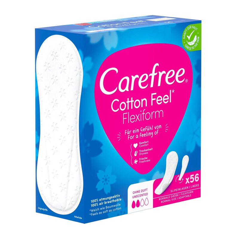 Pensos Diários Cotton Feel Adaptáveis