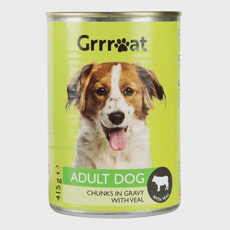 Ėdalas šunims GRRREAT, gab.su verš.415 g