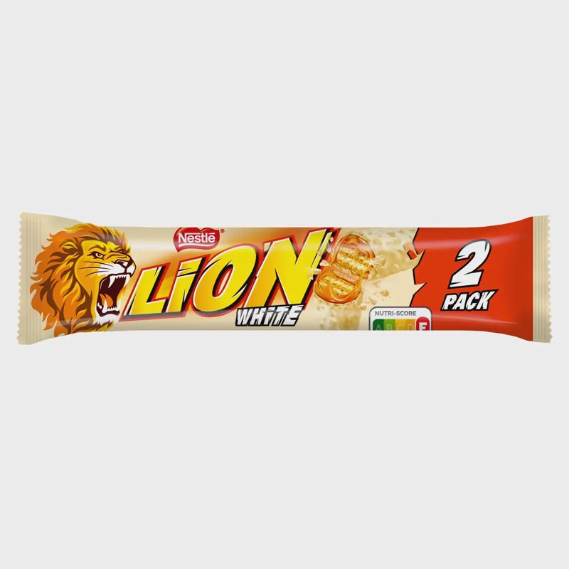 Batonėlis NESTLE LION WHITE 2 PACK, 60g