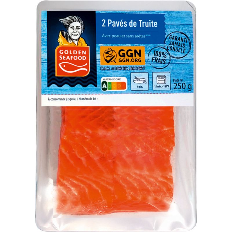 2 pavés de truite