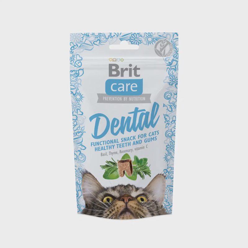 Skanėstas katėms BRIT CARE CAT DENTAL, 50 g