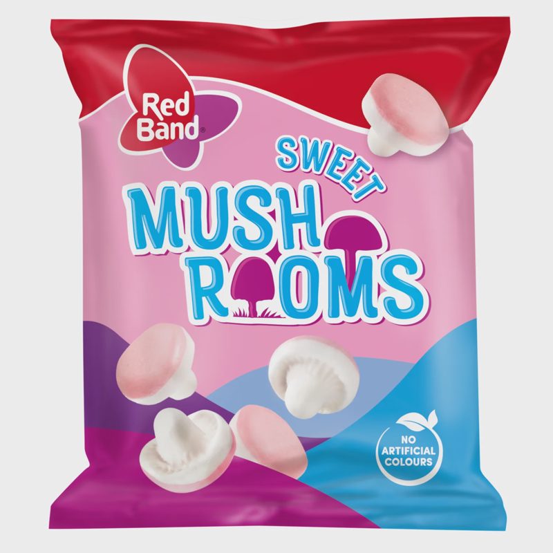 Žėlė saldainiai RED BAND SWEET MUSHROOMS,100g