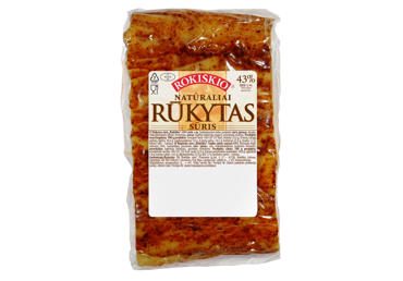 Rūkytas ROKIŠKIO ferment. sūris, 43 %, 1 kg
