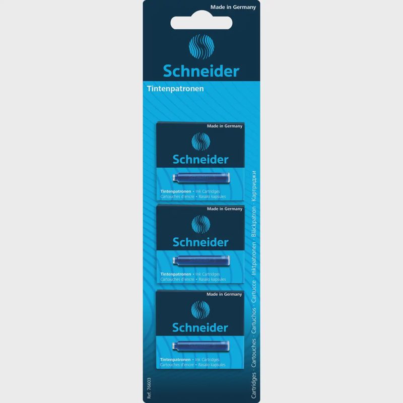 Rašalo kasetės SCHNEIDER, mėlyna, 18 gb, BS26