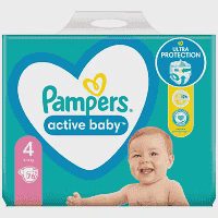 Pampers Πάνες Active Baby Giant Pack (76τεμ) Νο4