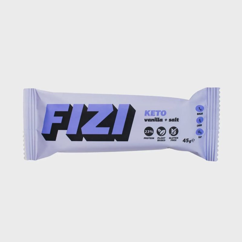 Balt. batonėlis su vanile KETO FIZI, 45 g