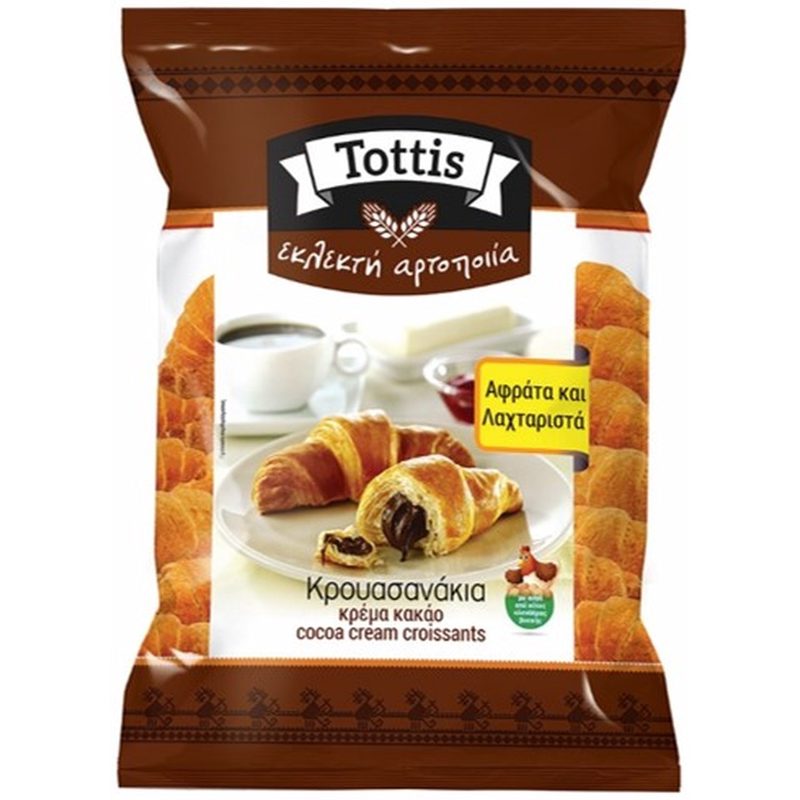 Tottis Εκλεκτή Αρτοποιΐα Κρουασανάκια Με Μιλφέιγ 300gr