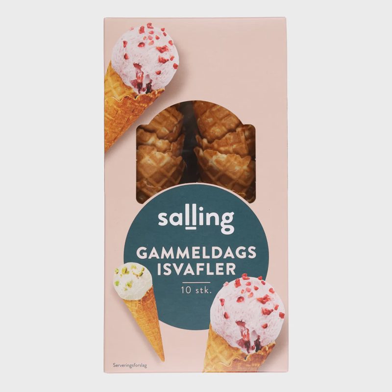 Vafliniai kūgeliai SALLING, 125 g, 10 vnt.