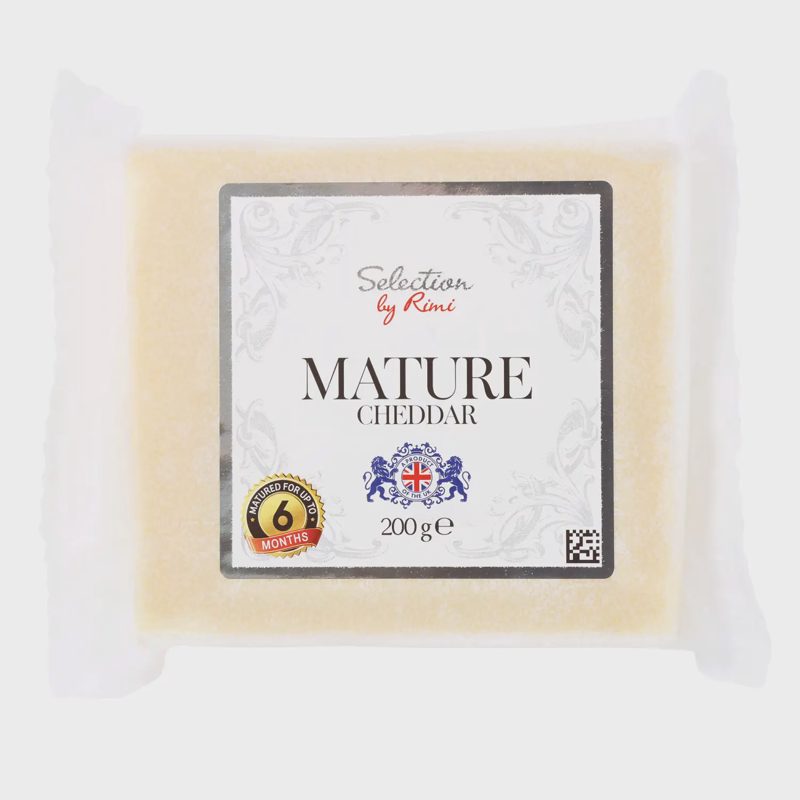 Čederio sūris S. BY RIMI MATURE, 48 %, 200 g