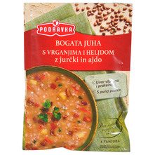BOGATA JUHA Z JEČMENOM IN ZELENJAVO, PODRAVKA, 70G