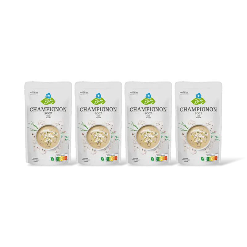 AH Biologisch Champignon soep met room 4-pack
