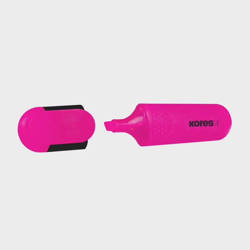 Markeris KORES BRIGHT LINER, rožinis